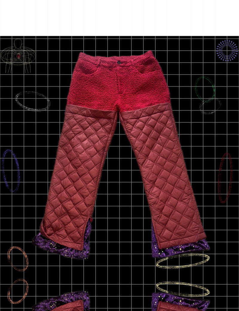 Quilted Sherpa Pants